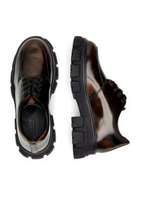 Badura Półbuty ELANA-01W1-001 Brązowy. Kolor: brązowy. Materiał: lakier, skóra #3