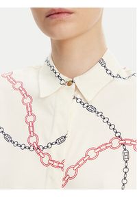 TOMMY HILFIGER - Tommy Hilfiger Koszula WW0WW44045 Écru Relaxed Fit. Materiał: wiskoza