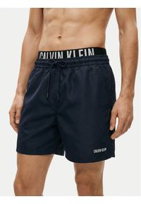 Calvin Klein Swimwear Szorty kąpielowe LV00N61015 Granatowy Regular Fit. Kolor: niebieski. Materiał: syntetyk #1