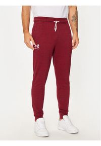 Under Armour Spodnie dresowe Ua Rival Terry Jogger 1380843 Czerwony Fitted Fit. Kolor: czerwony. Materiał: bawełna