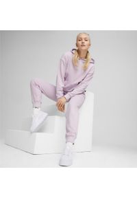 Dres Puma Loungewear Suit Tr, Kobiety. Kolor: fioletowy. Materiał: dresówka