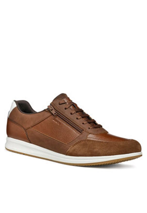 Geox Sneakersy U Avery U55H5A 0EKBU C6003 Brązowy. Kolor: brązowy. Materiał: skóra
