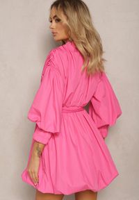 Renee - Różowa Sukienka Appomene. Kolor: różowy. Typ sukienki: bombki. Styl: boho. Długość: mini #2