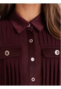 Morgan Koszula 232-CLOCLO Bordowy Regular Fit. Kolor: czerwony. Materiał: syntetyk #2