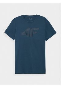 4f - 4F T-Shirt 4FAW23TTSHM0877 Niebieski Regular Fit. Kolor: niebieski. Materiał: bawełna