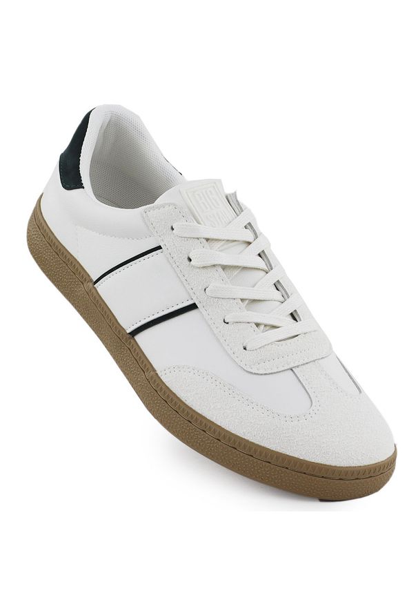 Big-Star - Półbuty sportowe męskie białe Big Star SS174078. Kolor: biały. Materiał: skóra ekologiczna. Sezon: lato. Styl: sportowy