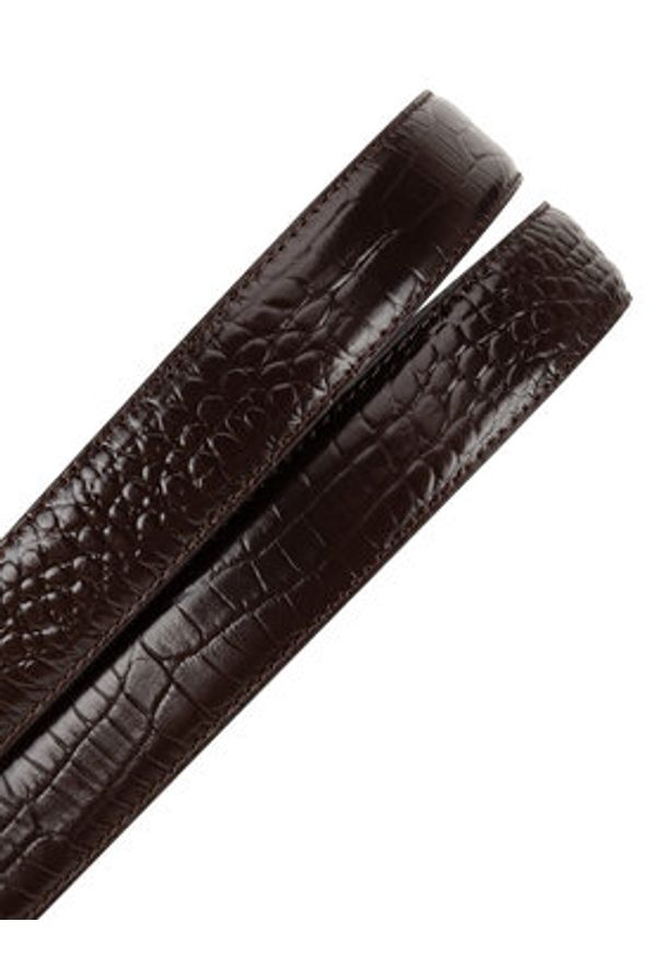 Gino Rossi Pasek Damski BLYL24004-2-CR Brązowy. Kolor: brązowy. Materiał: skóra