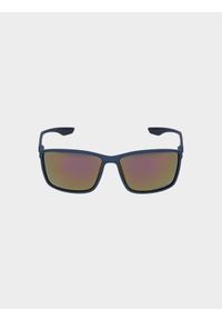 4f - Okulary przeciwsłoneczne z powłoką lustrzaną i polaryzacją. Kolor: niebieski #2