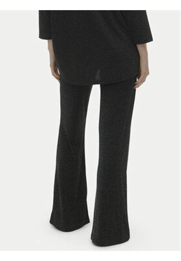 Vero Moda Spodnie dzianinowe Kanva 10296871 Czarny Regular Fit. Kolor: czarny. Materiał: syntetyk