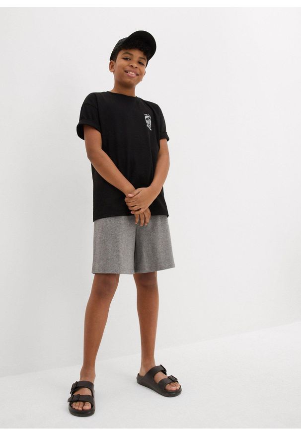 bonprix - Szorty z dżerseju (2 pary). Kolor: niebieski. Materiał: jersey