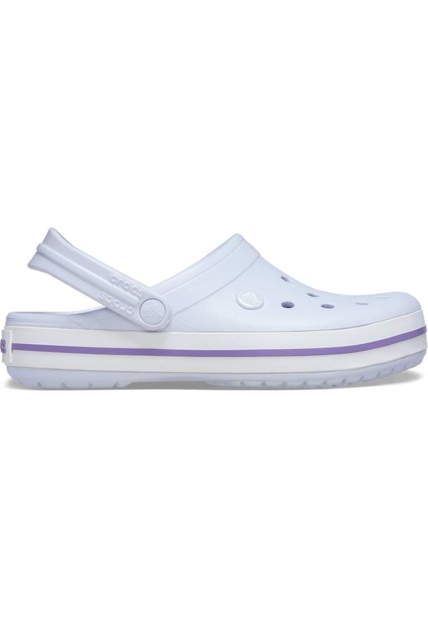 Chodaki Crocs Crocband. Kolor: biały, wielokolorowy, fioletowy. Materiał: materiał, syntetyk