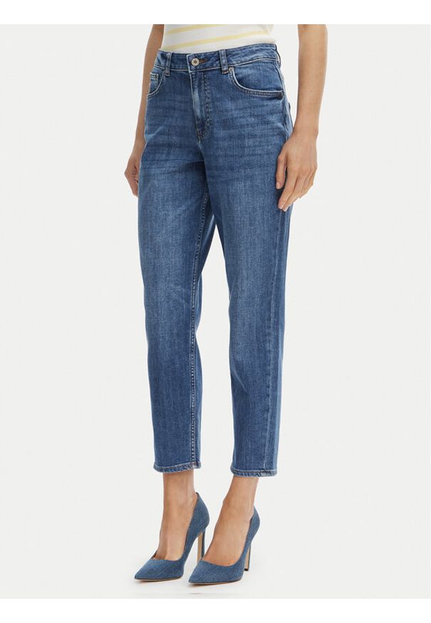 Fracomina Jeansy FP26SVD005D45093 Niebieski Mom Fit. Kolor: niebieski. Materiał: bawełna