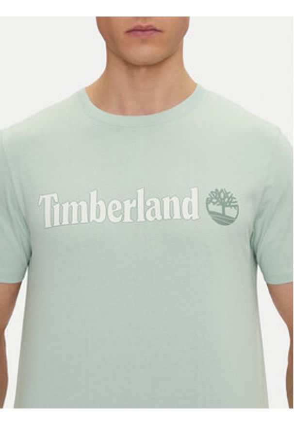 Timberland T-Shirt TB0A5UPQ Zielony Regular Fit. Kolor: zielony. Materiał: bawełna