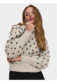 JDY Sweter 15304813 Écru Regular Fit. Materiał: syntetyk #6