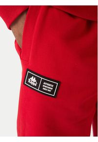 Kappa Spodnie dresowe Olmos 311M2TW Czerwony Regular Fit. Kolor: czerwony. Materiał: bawełna #5