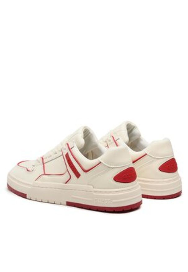 Guess Sneakersy Cento FM6CEN LEA12 Écru. Materiał: skóra