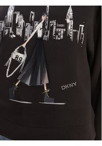 DKNY Bluza P5MOQCSC Czarny Regular Fit. Kolor: czarny. Materiał: syntetyk #2
