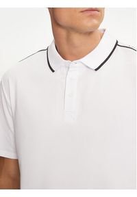 Guess Polo M4YP40 KARS0 Biały Regular Fit. Typ kołnierza: polo. Kolor: biały. Materiał: syntetyk, bawełna #5