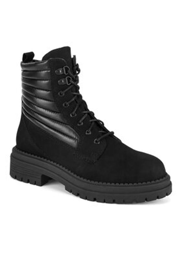 Sergio Bardi Trzewiki RST-E1057-02SB Czarny. Kolor: czarny. Materiał: nubuk, skóra