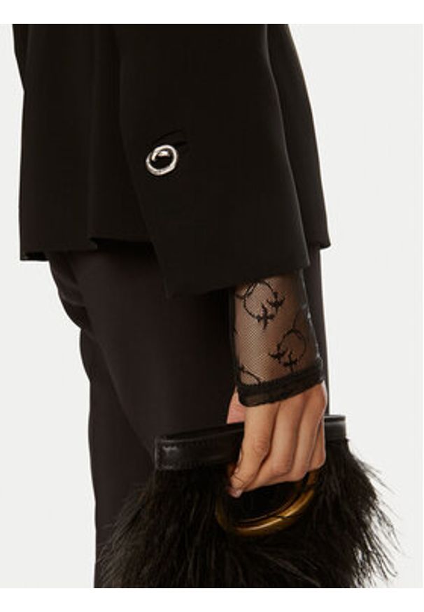 Pinko Marynarka Grenoble 103890 A21H Czarny Regular Fit. Kolor: czarny. Materiał: wiskoza