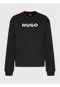 Hugo Bluza 50470571 Czarny Regular Fit. Kolor: czarny. Materiał: bawełna #3