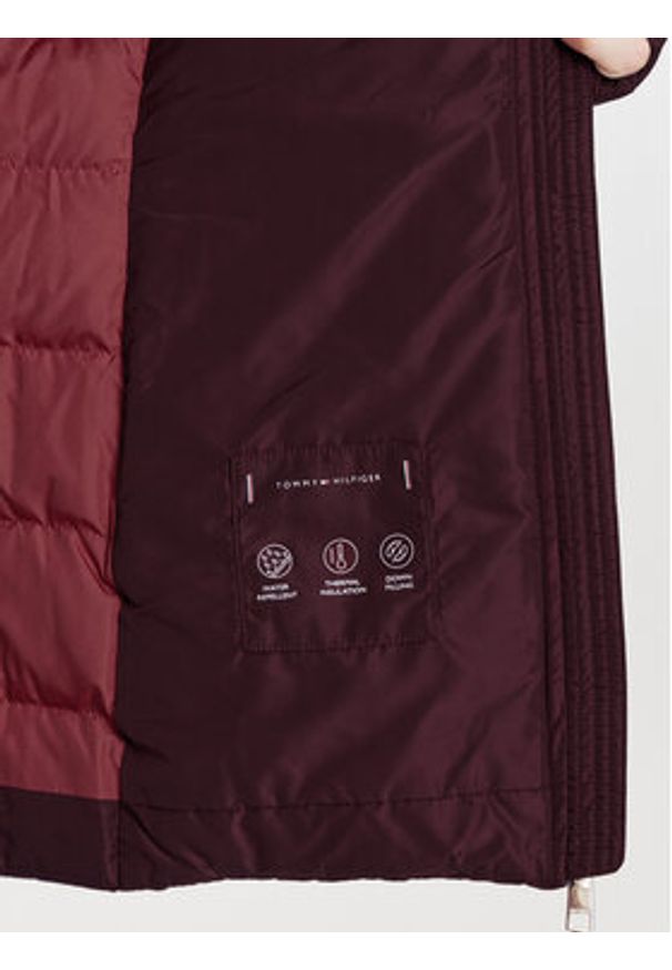 TOMMY HILFIGER - Tommy Hilfiger Kurtka puchowa WW0WW43600 Fioletowy Regular Fit. Kolor: fioletowy. Materiał: syntetyk