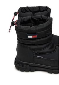 TOMMY HILFIGER - Tommy Hilfiger Śniegowce Fur Boot T3X5-33715-1695 M Czarny. Kolor: czarny. Materiał: materiał #4