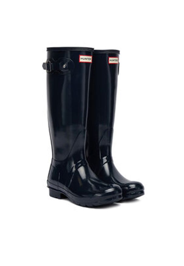 Hunter Kalosze Original Tall Gloss WFT1000RGL Granatowy. Kolor: niebieski. Materiał: kauczuk