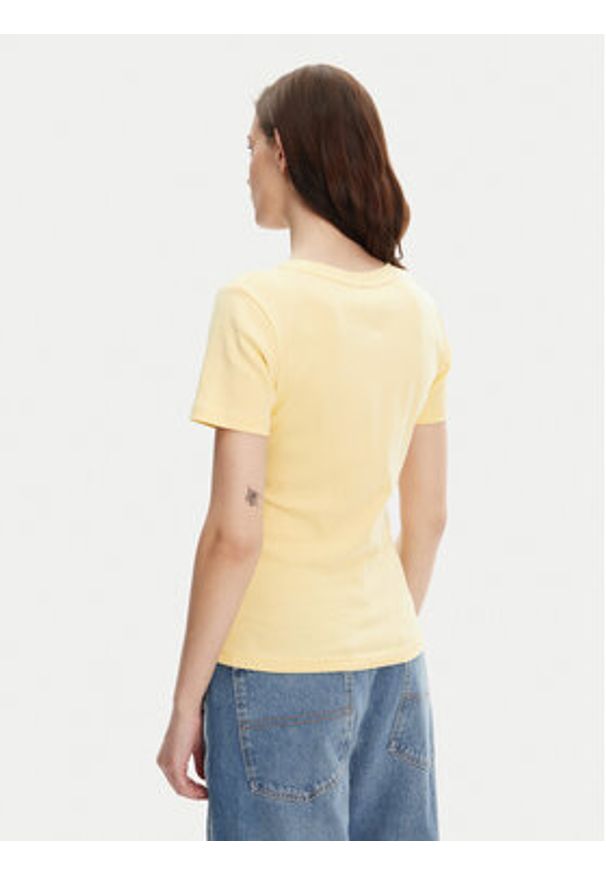 TOMMY HILFIGER - Tommy Hilfiger T-Shirt New Cody WW0WW40584 Żółty Slim Fit. Kolor: żółty. Materiał: bawełna