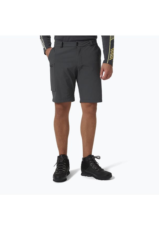 Spodenki trekkingowe męskie Helly Hansen Brono Softshell. Kolor: szary. Materiał: softshell. Sport: turystyka piesza