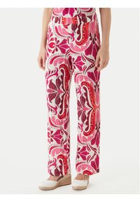 Morgan Spodnie materiałowe 261-PMARIA Różowy Regular Fit. Kolor: różowy. Materiał: wiskoza #1