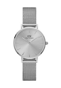 Daniel Wellington zegarek Petite Unitone 28 damski kolor srebrny. Kolor: srebrny. Materiał: materiał #1