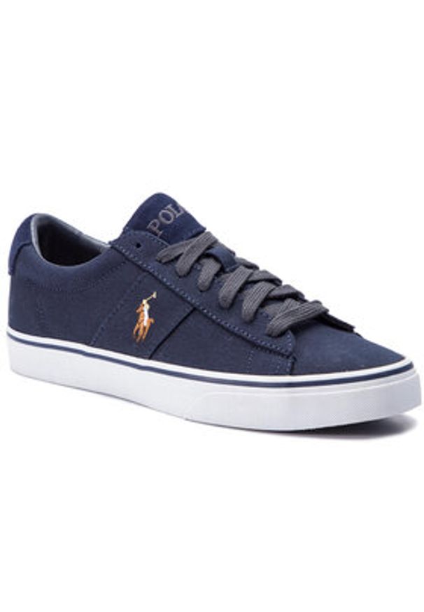 Polo Ralph Lauren Tenisówki Sayer 816749369002 Granatowy. Kolor: niebieski. Materiał: materiał