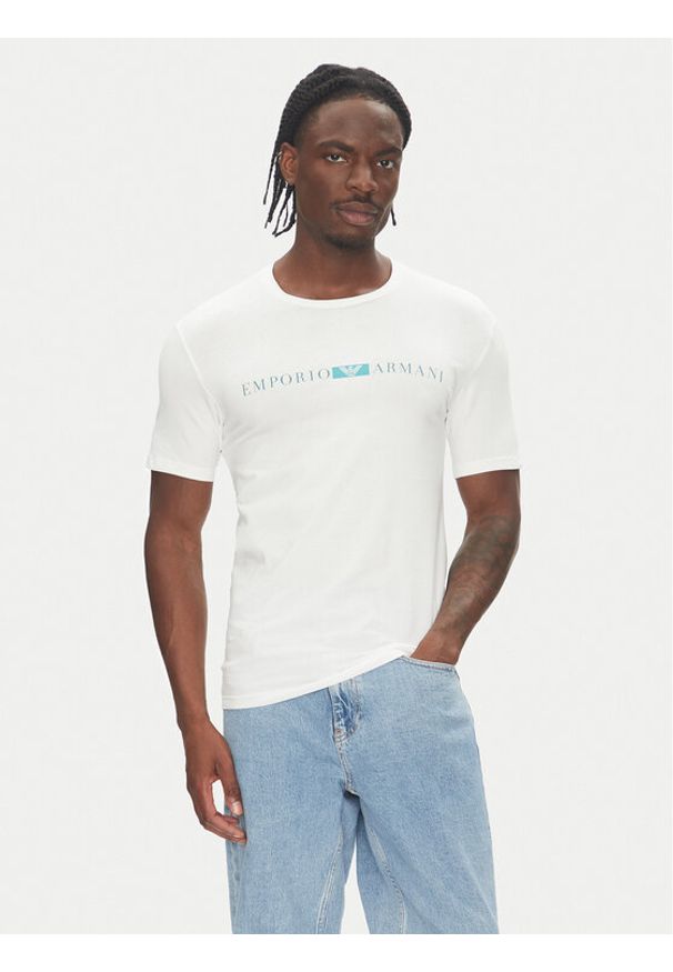Emporio Armani Underwear T-Shirt EM000379 AF10774 U0002 Biały Slim Fit. Kolor: biały. Materiał: bawełna