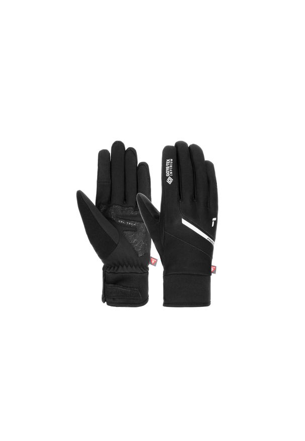 Rękawice narciarskie damskie Reusch Versa Gore-Tex. Kolor: czarny, szary, wielokolorowy. Materiał: poliester, elastan, poliamid. Technologia: Gore-Tex. Sezon: zima. Sport: narciarstwo