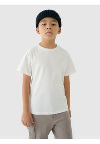 4f - 4F T-shirt gładki (2-pack) dziecięcy - multikolor 122/128 (6-8 lat). Okazja: na co dzień. Kolor: wielokolorowy. Materiał: dzianina, bawełna, jersey. Długość rękawa: krótki rękaw. Długość: krótkie. Wzór: gładki. Sezon: lato. Styl: klasyczny, sportowy, casual