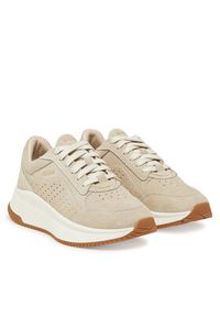 BOSS Sneakersy Ttnmevo 50536421 Beżowy. Kolor: beżowy. Materiał: zamsz, skóra