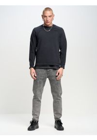 Big-Star - Spodnie jeans męskie loose Colson 990. Stan: podwyższony. Kolor: szary. Styl: klasyczny, rockowy, vintage, elegancki