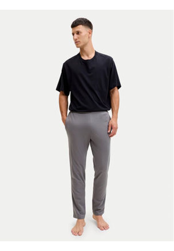 Jack & Jones Spodnie piżamowe Clyde 12291501 Szary Regular Fit. Kolor: szary. Materiał: bawełna