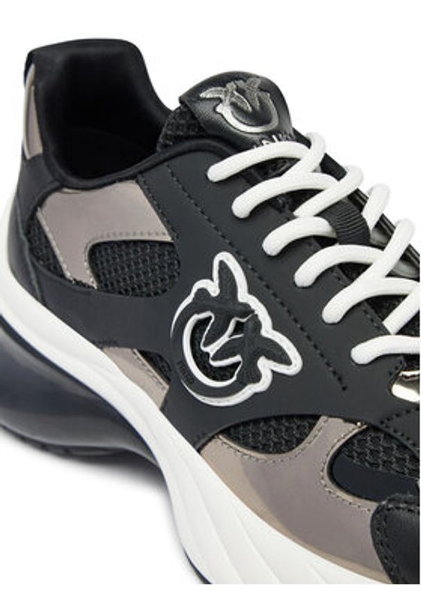 Pinko - PINKO Sneakersy Ariel 15 SS0067 E022 Czarny. Kolor: czarny. Materiał: skóra