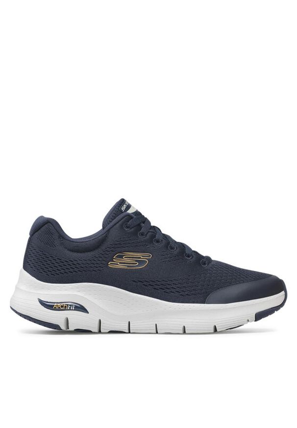 skechers - Skechers Sneakersy Arch Fit 232040/NVY Granatowy. Kolor: niebieski. Materiał: materiał