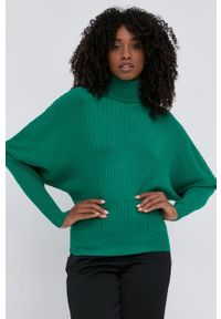 TwinSet - Twinset - Sweter. Typ kołnierza: golf. Kolor: zielony. Materiał: dzianina #5
