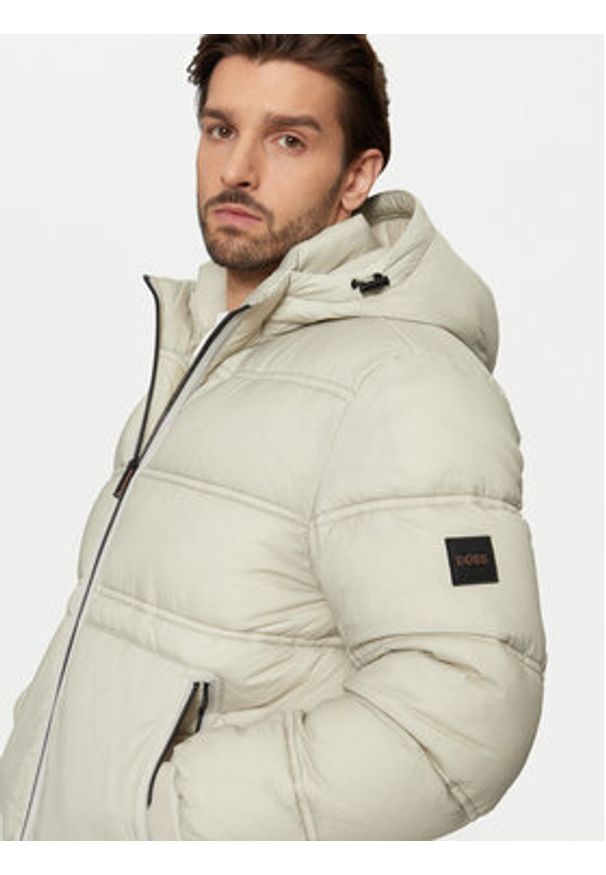 BOSS - Boss Kurtka puchowa Okobra1 50535994 Beżowy Relaxed Fit. Kolor: beżowy. Materiał: syntetyk