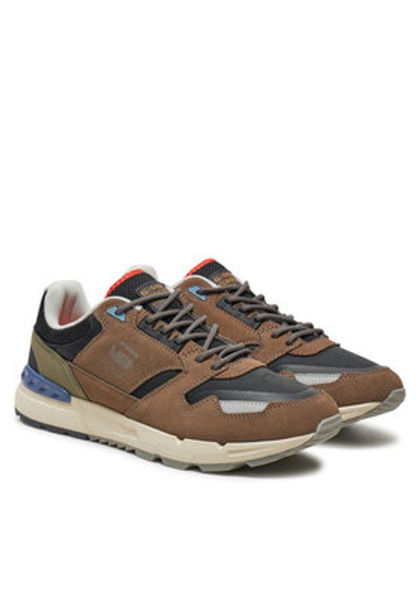 G-Star RAW - G-Star Raw Sneakersy Holorn Runner Low D25787 Czarny. Kolor: czarny. Materiał: skóra, zamsz