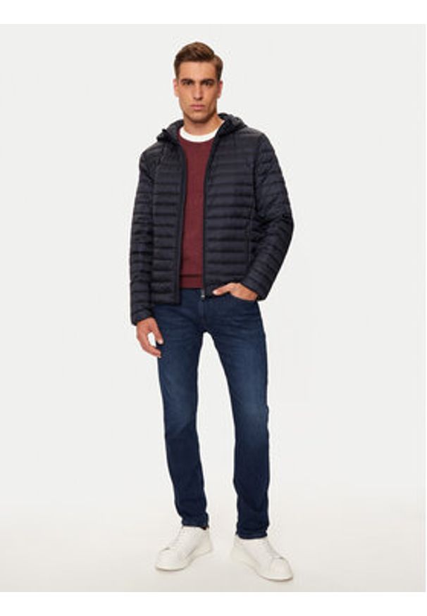 Geox Kurtka puchowa Warrens M4625B T3146 F1624 Granatowy Regular Fit. Kolor: niebieski. Materiał: syntetyk
