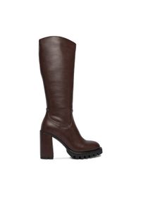 Nine West Kozaki CEO-HALA-01 Brązowy. Kolor: brązowy. Materiał: syntetyk, materiał