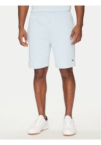 Lacoste Szorty sportowe GH9627 Błękitny Regular Fit. Kolor: niebieski. Materiał: bawełna. Styl: sportowy