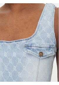 Gaudi Sukienka jeansowa 511BD16001 Niebieski Slim Fit. Kolor: niebieski. Materiał: bawełna #4
