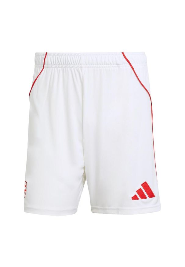 Adidas - Szorty Arsenal 25/26 Home. Kolor: biały, czerwony, wielokolorowy