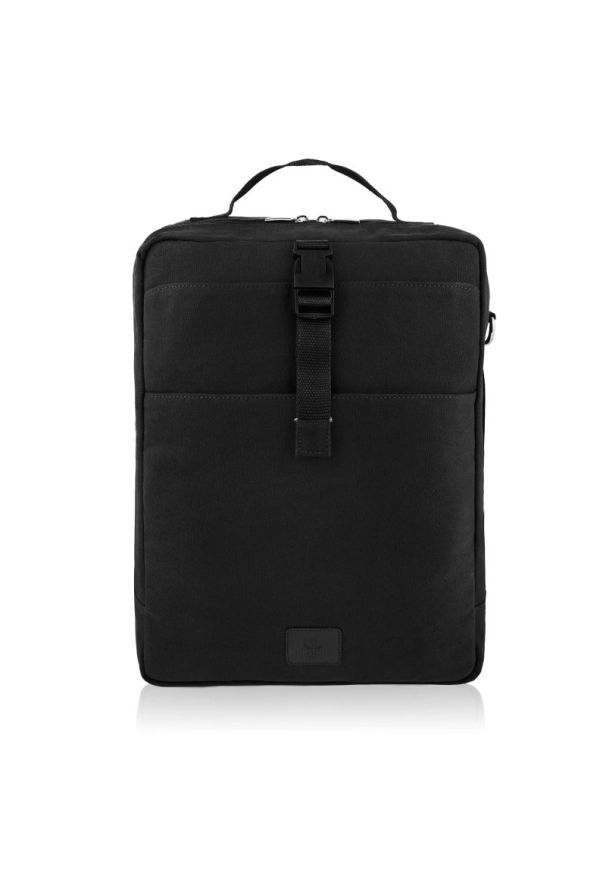 Plecak na laptopa PAOLO PERUZZI T-93-BL czarny. Kolor: czarny. Materiał: materiał